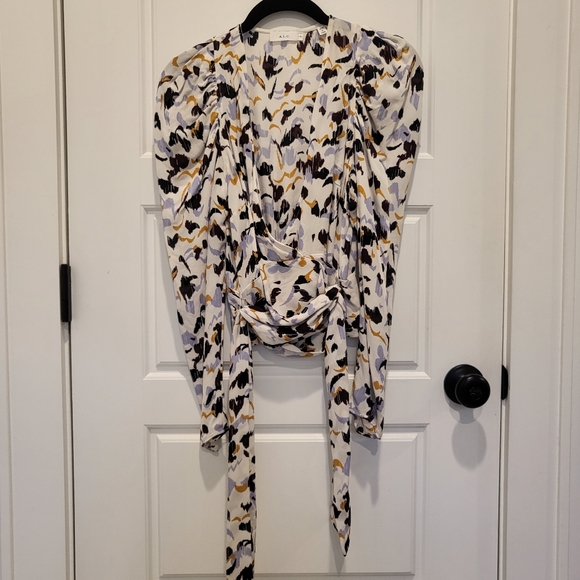 ALC Silk Confetti Wrap Top - Picture 2 of 4